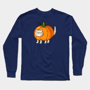 Pumpkin Cat Long Sleeve T-Shirt